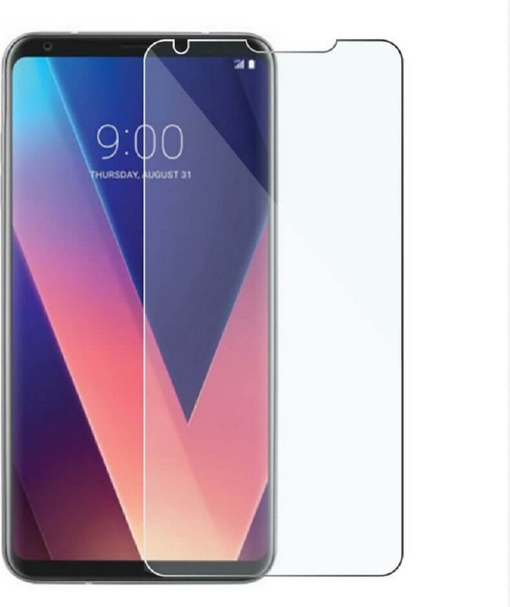 LuxeBass Tempered screenprotector geschikt voor LG V40 - beeldscherm - scherm - tempered glas
