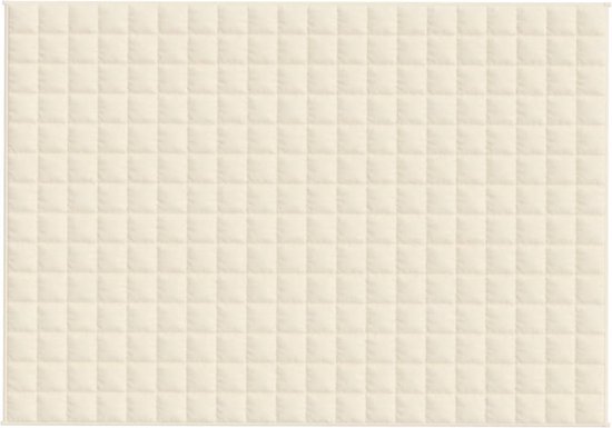 vidaXL Couverture lestée 140 x 200 cm Tissu crème clair 10 kg