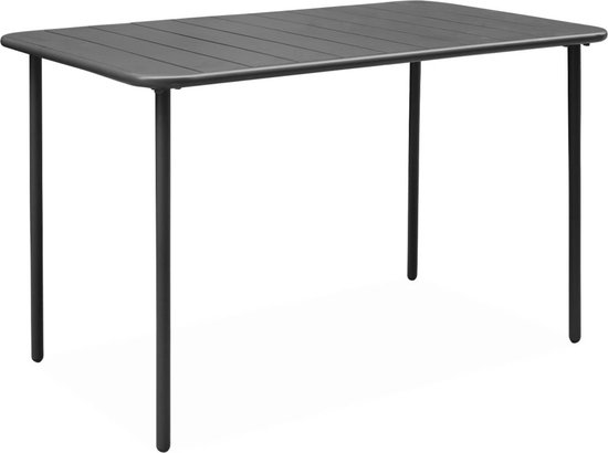 Foto: Sweeek metalen tuintafel voor 4 personen amelia 120 x 70cm