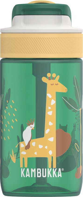 Kambukka Lagoon Drinkfles 400ml -Safari Jungle met geïntegreerd rietje