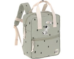 Lässig rugzak voor kinderen Mini Square Backpack - Happy Prints light olive