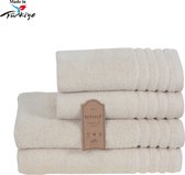 Veehaus Betully - Handdoeken Set - 50x100 - 70x140cm - set van 4 - Hotelkwaliteit – Zware kwaliteit 500 g/m2 Natuur