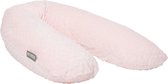 Snoozzz Zwangerschapskussen Zijslaapkussen Lichaamskussen Premium kwaliteit - 185 cm - microparel vulling - luxe verpakking - Roze dots