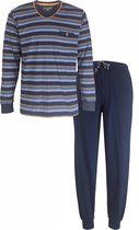 Paul Hopkins - Heren Pyjama - 100% Katoen - Donker Blauw - Maat L
