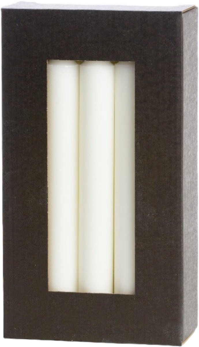 Rustik Lys Dinerkaarsen - Kaarsen - 10 stuks - Wit - 2,2 x 19 cm - Rustik Lys