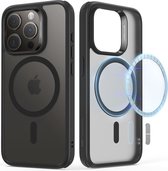 ESR Classic Hybrid HaloLock Hoesje Geschikt voor Apple iPhone 15 Pro Max | Compatibel met MagSafe en HaloLock | Back Cover met Magneet | Zwart