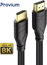 Provium - HDMI 2.1 kabel - Ultra HD 8K - HDMI naar HDMI kabel - voor o.a. PS5 en Xbox Series - 2 meter - zwart