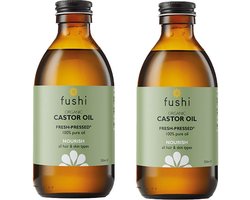 DA Fushi Wellbeing - Castor Olie - 2 x 250ml - Biologisch - Weldadig voor huid en haar
