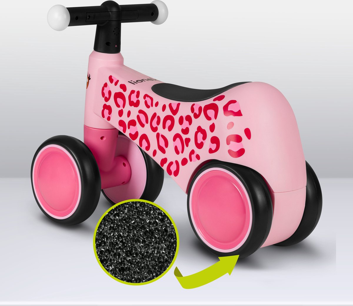 Lionelo Sammy Loopfiets - 4 wielen met LED-verlichting thumbnail 6