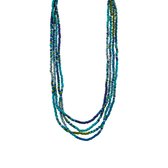 Les Cordes - NOTA - Collier - Meerkleurig - Blauw - Groen - Hout - Juwelen - Sieraden - Dames