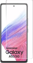 Case2go - Protecteur d'écran pour Samsung Galaxy M53 - Case Friendly - Glas Trempé - Transparent