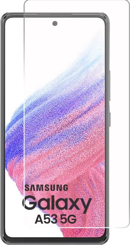 Case2go - Screenprotector voor Samsung Galaxy M53 - Case Friendly - Gehard Glas - Transparant