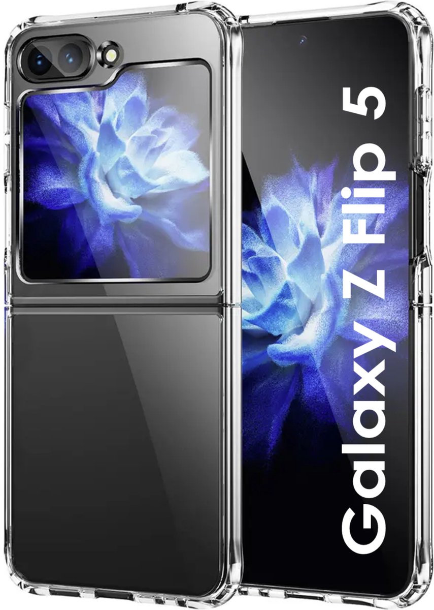 Hoesje voor Samsung Galaxy Z FLIP 5 backcover Shockproof siliconen Transparant