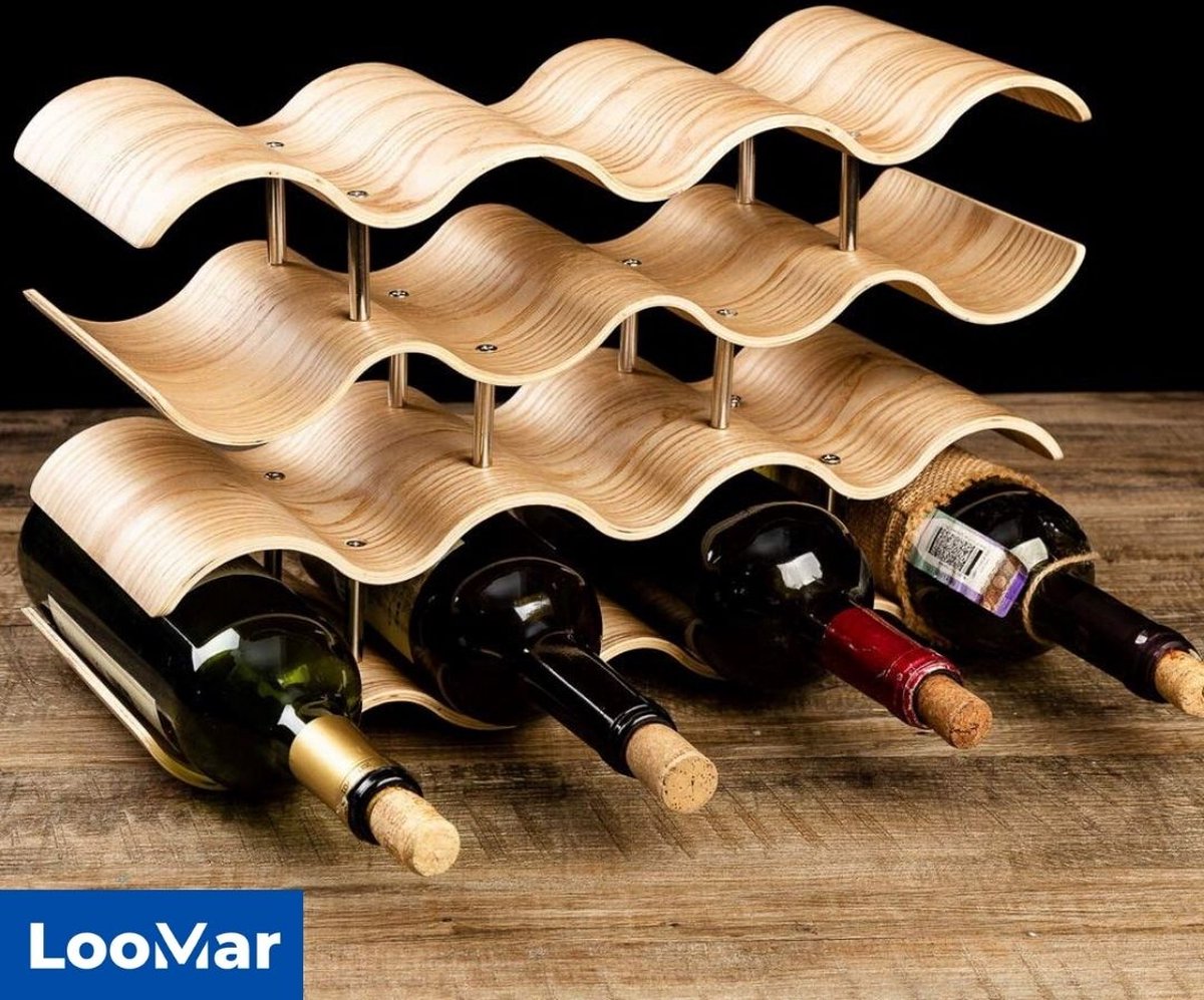 LooMar Casier à vin - Cave à vin industrielle - Casier à vin - Bois ...