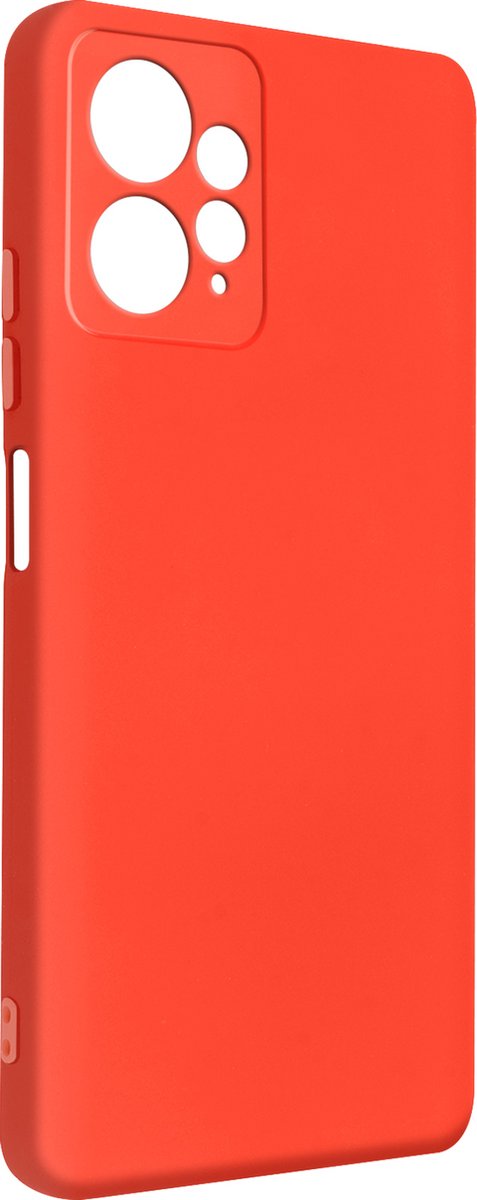 Geschikt voor Xiaomi Redmi Note 12 4G siliconen hoesje semi-rigide Soft-touch Rood