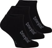 Caterpillar Sneakersokken Heren CAT Enkel Sokken Zwart 3-Pack - Maat 43-46