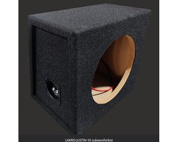 10 inch subwooferbehuizing 18 mm MDF LAKRO-JUSTIN-10 subwooferkist