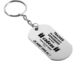 Akyol - trainer we hebben echt geprobeerd het beste cadeau voor jou te vinden sleutelhanger - Trainer - sporters - cadeau - 54 x 29mm