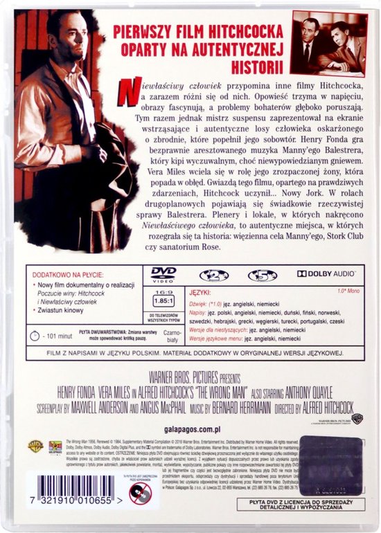 The Wrong Man [DVD] - 