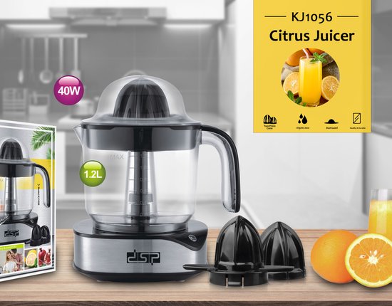 Dsp Kj1056 Citruspers 1.2 Liter Zwart van DSP — afbeelding 2