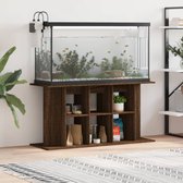 vidaXL - Aquariumstandaard - 120x40x60 - cm - bewerkt - hout - bruin - eikenkleur