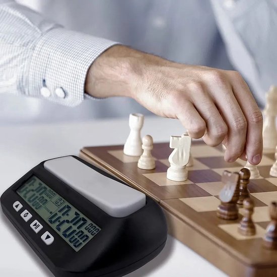 Basis digitale schaakklok en schaaktimer met bonus & vertraging (de laagste prij