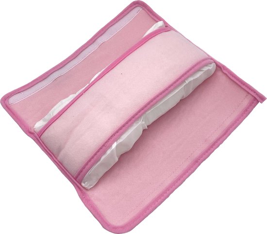 Combiset Roze en Blauw - Gordelhoes Kind - Gordelkussen - Gordel Beschermer - Autogordel beschermer - Slaapkussen Auto - Gordelhoes Auto - Nekkussen Kind - Gordelhoezen van Merkloos — afbeelding 5