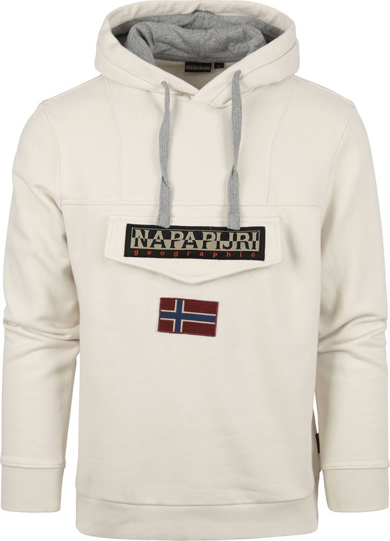 Napapijri - Burgee Wint Sweater Off White - Homme - Taille L - Coupe moderne
