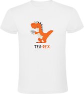 Tea-rex Heren T-shirt - dino - thee - woordgrap - dinosaurus - woordspeling - humor - grappig