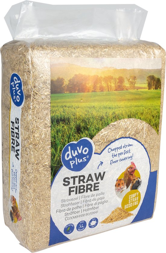 Duvoplus - Bodembedekking - Knaagdier - Strovezel 2,8kg/45l - 1st