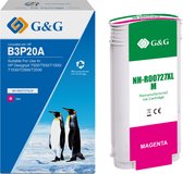 G&G Huismerk B3P20A inktcartridge Alternatief voor HP 727 magenta - Hoge capaciteit