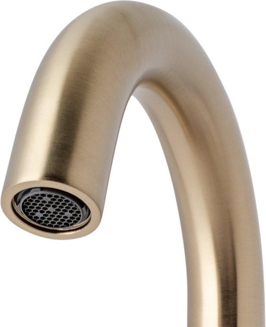 Wiesbaden Caral robinet de lavabo bec haut pivotant laiton brossé PVD