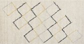 TEZPUR - Laagpolig vloerkleed - Beige - 80 x 150 cm - Katoen