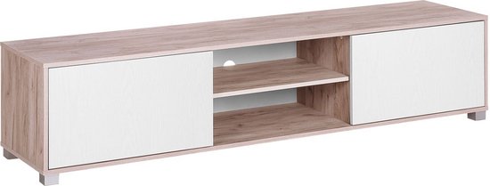 LINCOLN - TV-meubel - Lichte houtkleur - Vezelplaat