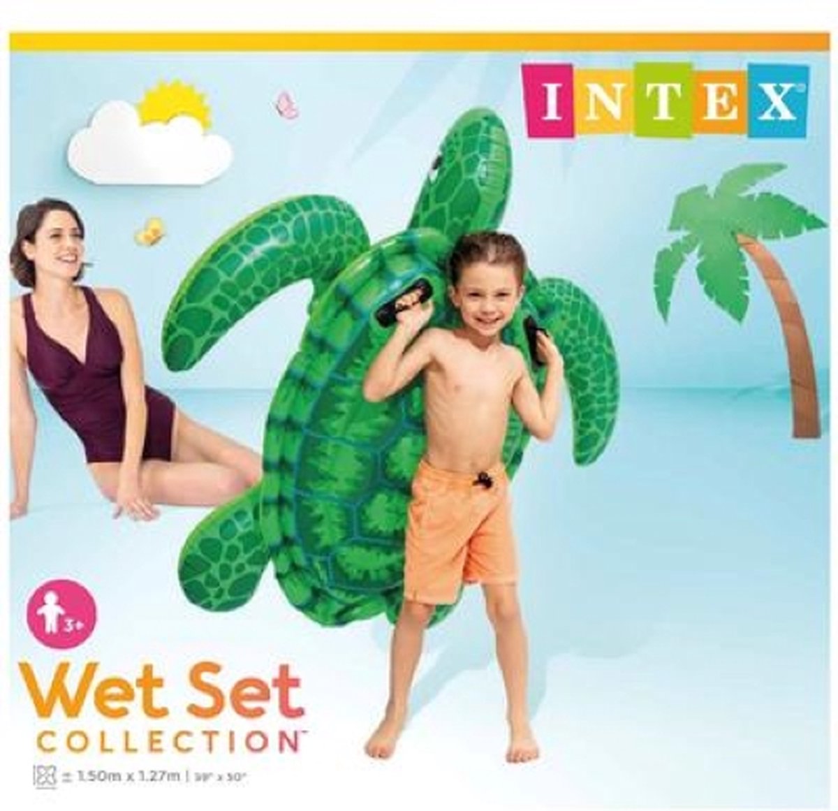 Intex schildpad Ride-on - floaties voor in het zwembad - floatie - floaties - opblaas dieren zwembad – foto 3