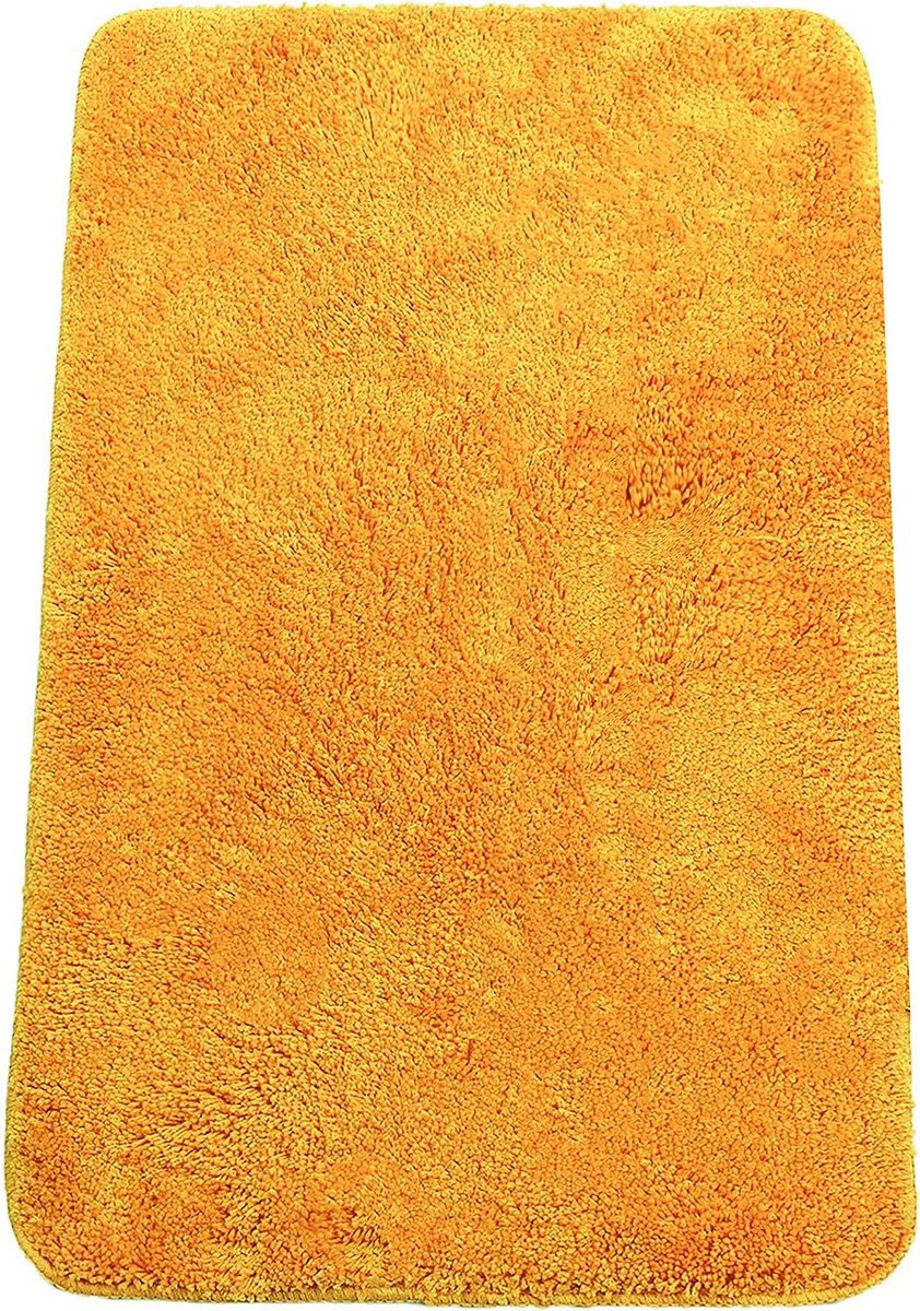 smiry Microfiber U-Shape Toilet Mat, Non-Slip Shaggy Soft Pedestal Mat