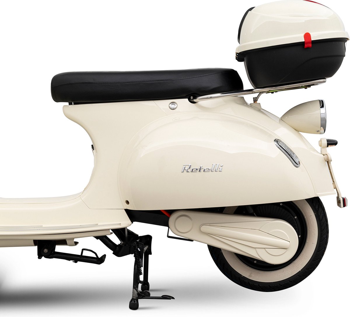 E-scooter - Retelli Vecchio Classico 20ah - Dreamy Latte - Keuze uit; Brom/snor - retro - incl kenteken, tenaamstelling en rijklaar maken – foto 4