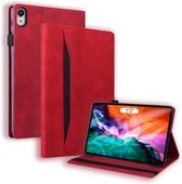 Case2go - Tablet hoes geschikt voor Apple iPad Mini 6 (2021) - Business Wallet Book Case - Met pasjeshouder - Rood