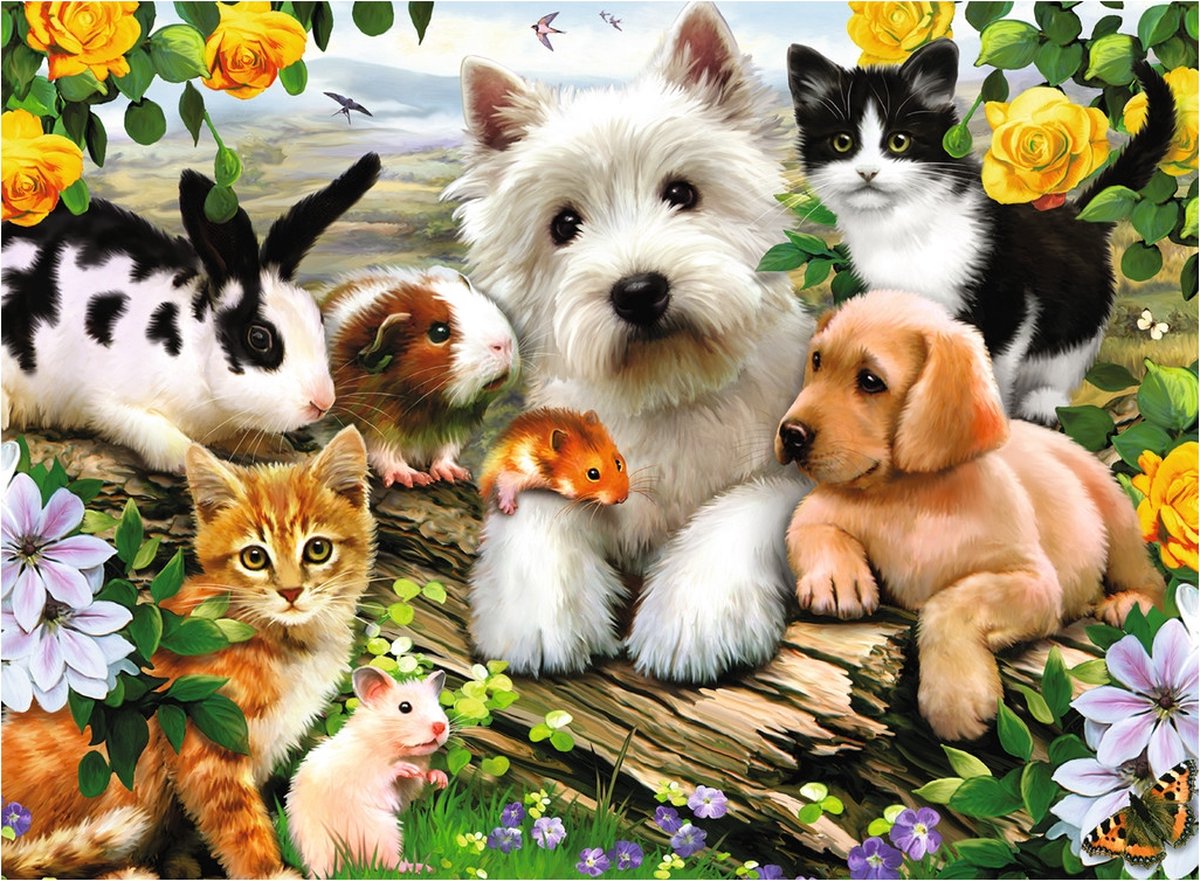 Ravensburger puzzel Dierenvriendjes - Legpuzzel - 300 stukjes — afbeelding 4