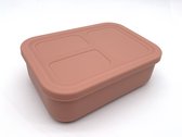 JAXX - 100% Étanche - Boîte à lunch en silicone de qualité alimentaire durable, boîte à lunch enfants, boîte à lunch adultes - Boîte à bento éco robuste et qualitative - Compartiments amovibles Rose