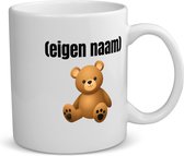 Akyol - teddybeer met eigen naam koffiemok - theemok - Teddybeer - kinderen/knuffel liefhebber - mok met eigen naam - iemand die houdt van teddyberen - verjaardag - cadeau - kado - geschenk - 350 ML inhoud