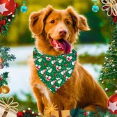 Honden Bandana Sneeuwpop Kerst - Hondenkleding Kerst - Groen