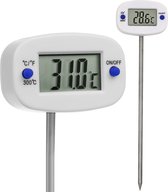 GreenBlue - Digitaal Keukenthermometer / Vleesthermometer - 15cm - Wit