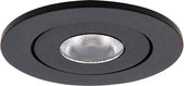 Ledmatters - Inbouwspot Zwart - Dimbaar - 3 watt - 345 Lumen - 2700 Kelvin - Warm wit licht - IP65 Badkamerverlichting