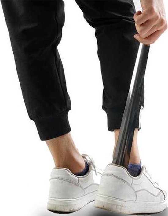Jumada's - Chausse-pied en acier inoxydable 30 cm - Acier inoxydable - Robuste - Extracteur de chaussures - Attracteur de chaussures