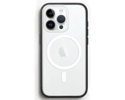 Woodcessories Bio Clear Case MagSafe - Geschikt voor iPhone 15 Pro Max - Duurzaam - Eco vriendelijk - Gemaakt van bio-materialen - Clear / White