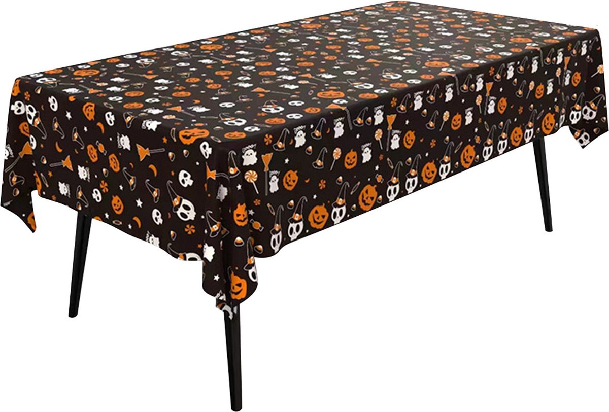 Halloween Tafelkleed Halloween Decoratie Halloween Versiering Tafel Decoratie Tafellaken Spook 137*183 Cm – 1 Stuk