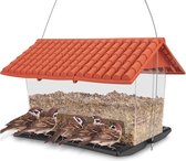 Vogelhuis om op te hangen voor wilde vogels, vogelvoederhuis, vogelvoederdispenser, weerbestendig, vogelvoederstation, voederschuur