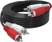 Audio/Video Kabel -Stereo Audio en Video Kabel - 2RCA naar 2RCA Kabel 5m