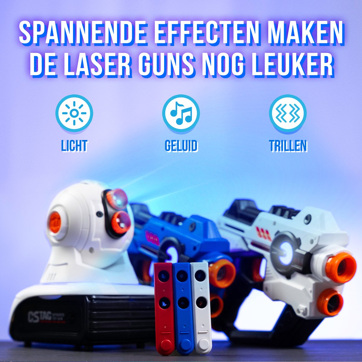 FORHISHER Lasergame Voor Kinderen, Set Van 2 Laserguns met Projector, Speelgoed voor Jongens en Meisjes van 6, 7, 8, 9, 10, 11, 12 Jaar en Ouder